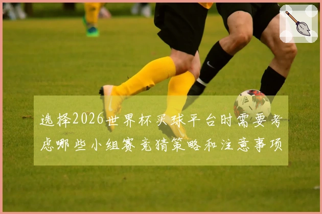 选择2026世界杯买球平台时需要考虑哪些小组赛竞猜策略和注意事项