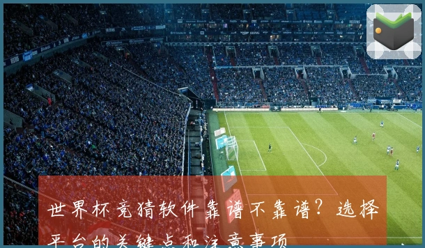 世界杯竞猜软件靠谱不靠谱？选择平台的关键点和注意事项